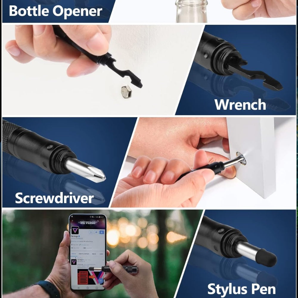 16 In 1 Survival Tool Flashlight/Pen/Flint and More! Stealth Angel Survival