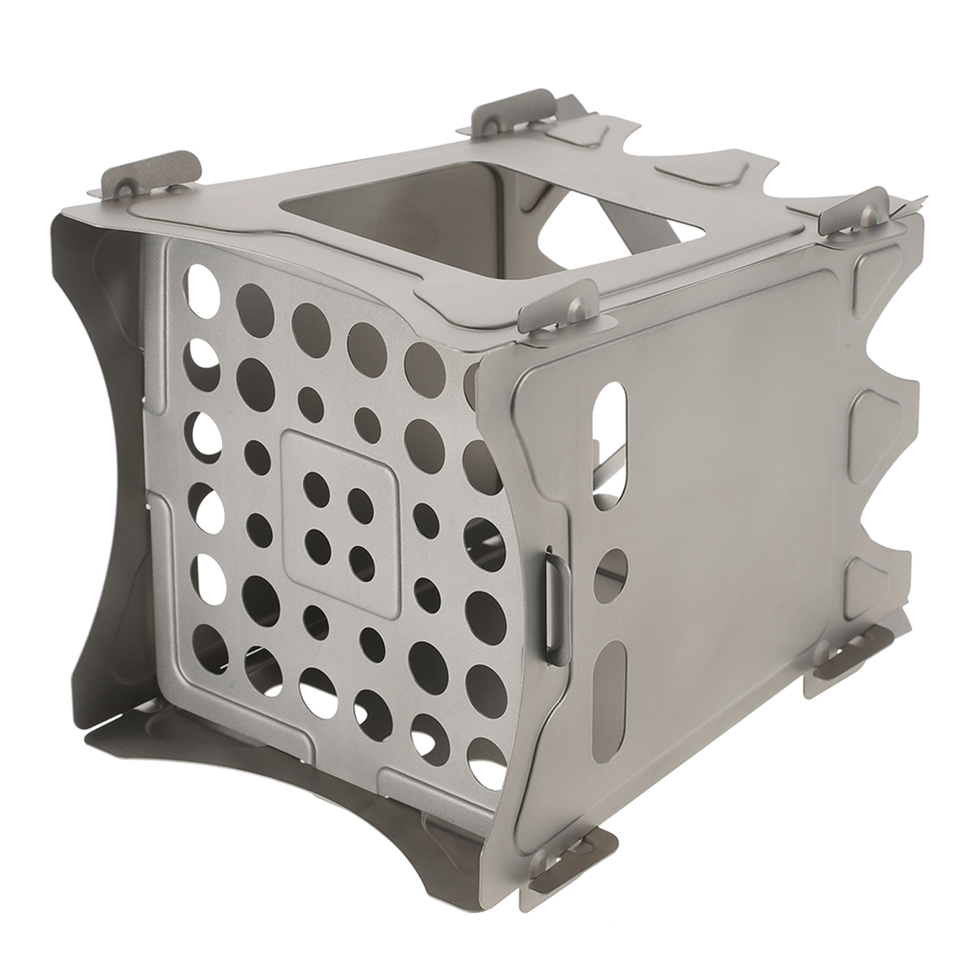 Stainless Steel Square Wood Burning Stove Lightweight And Compact Stealth Angel Survival