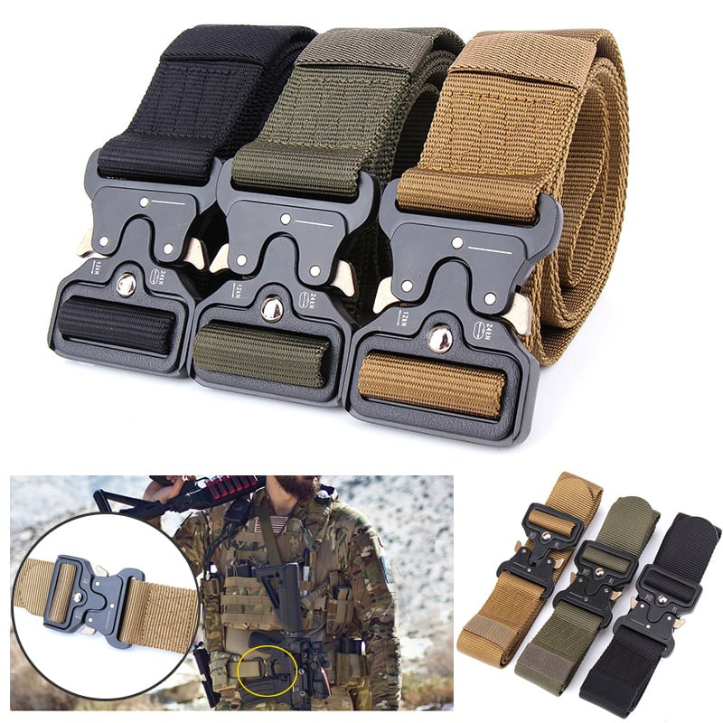 Heavy Duty Tactical Utility Belt w/ Metal Buckle Stealth Angel Survival SA-TB1